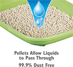 Aurora Pet Cat Breeze 99.9% dust free pellets help keep surfaces cleaner