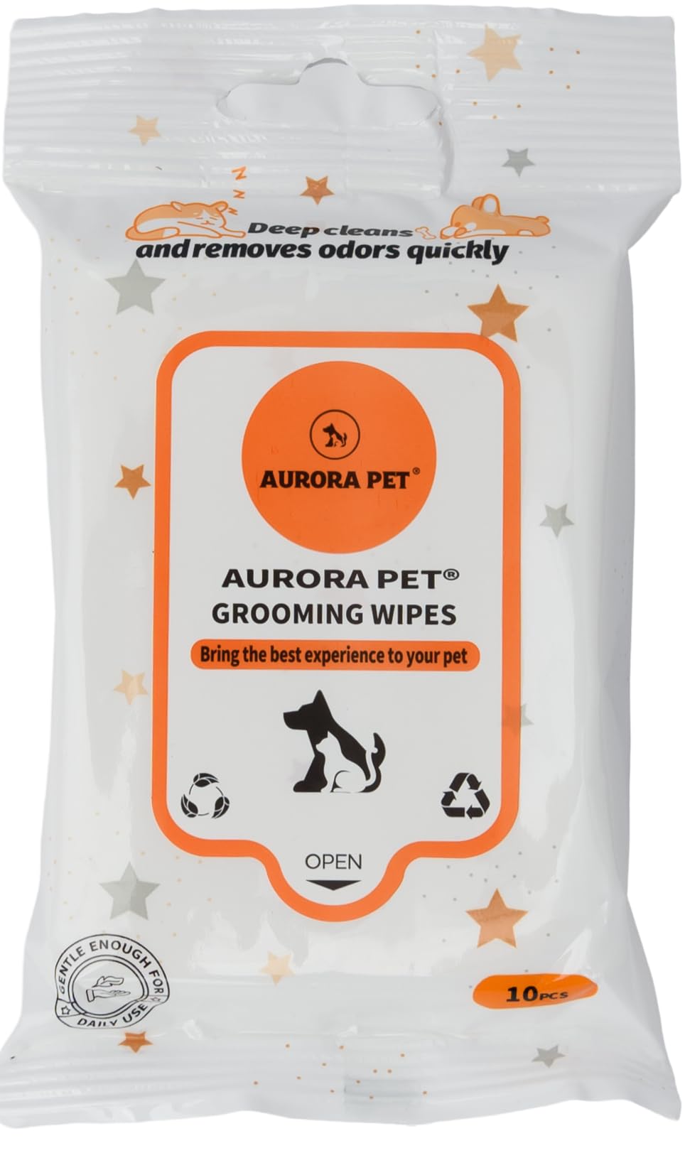 Aurora Pet Cat Breeze pellets close-up shows dust-free composition for clean pouring.