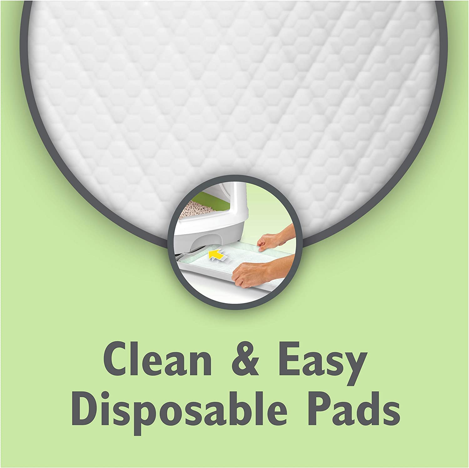 Aurora Pet Disposable litter pads simplify cleanup and maintenance.