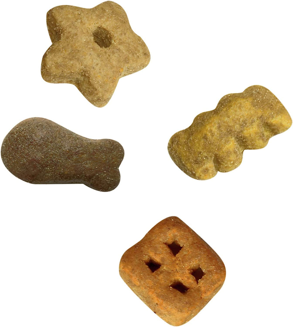 Aurora Pet Original Crunch Cat Treats bag close-up highlighting real chicken first ingredient.