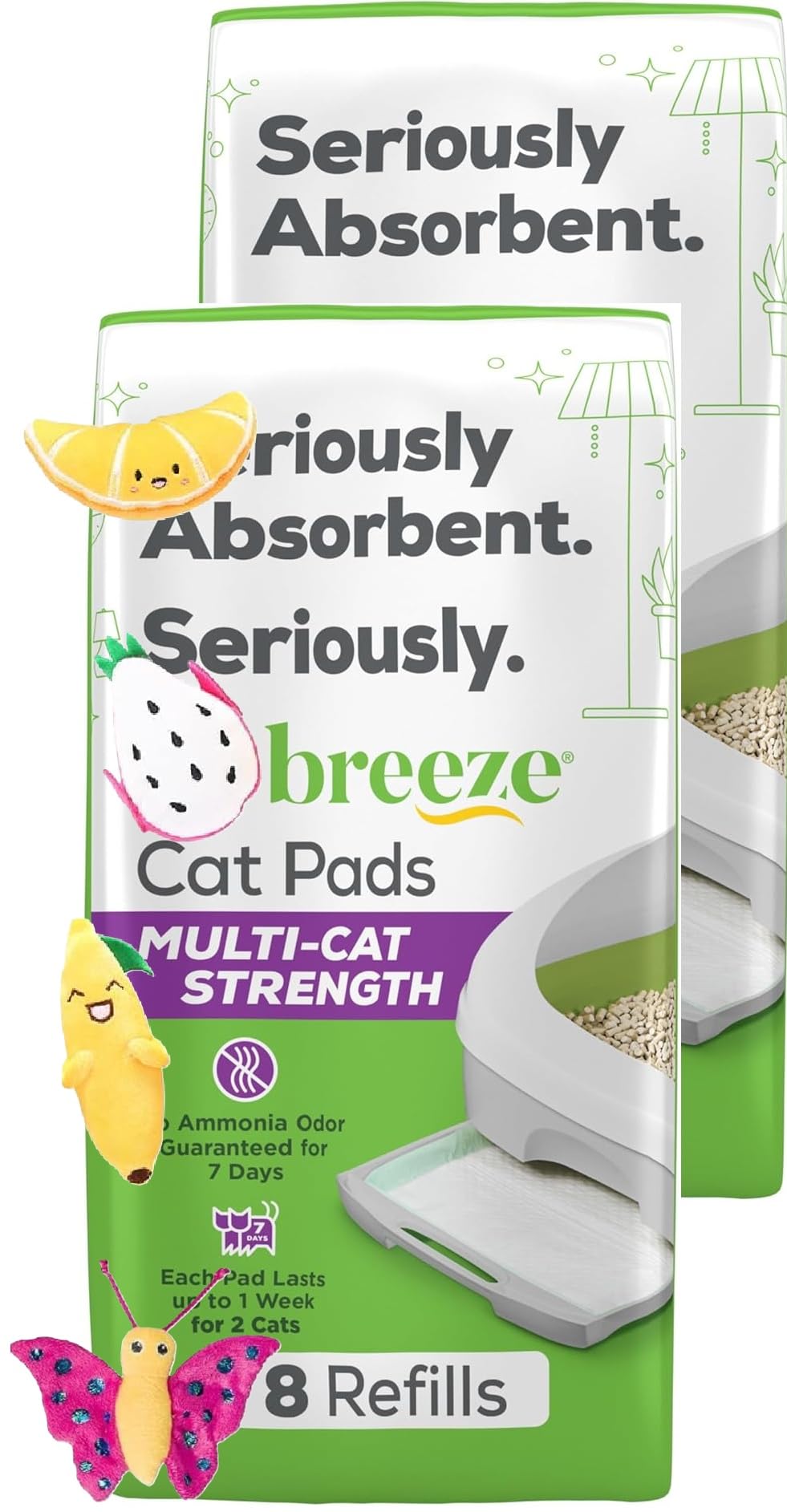Aurora Pet Tidy Cat Breeze refill pack for multi-cat absorption