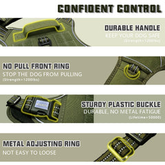 AUROTH harness breathable padding close-up for comfort during walks