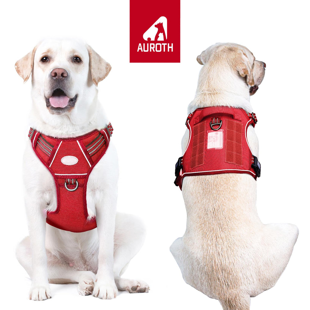 AUROTH Tactical Dog Harness back-clip for secure casual walks