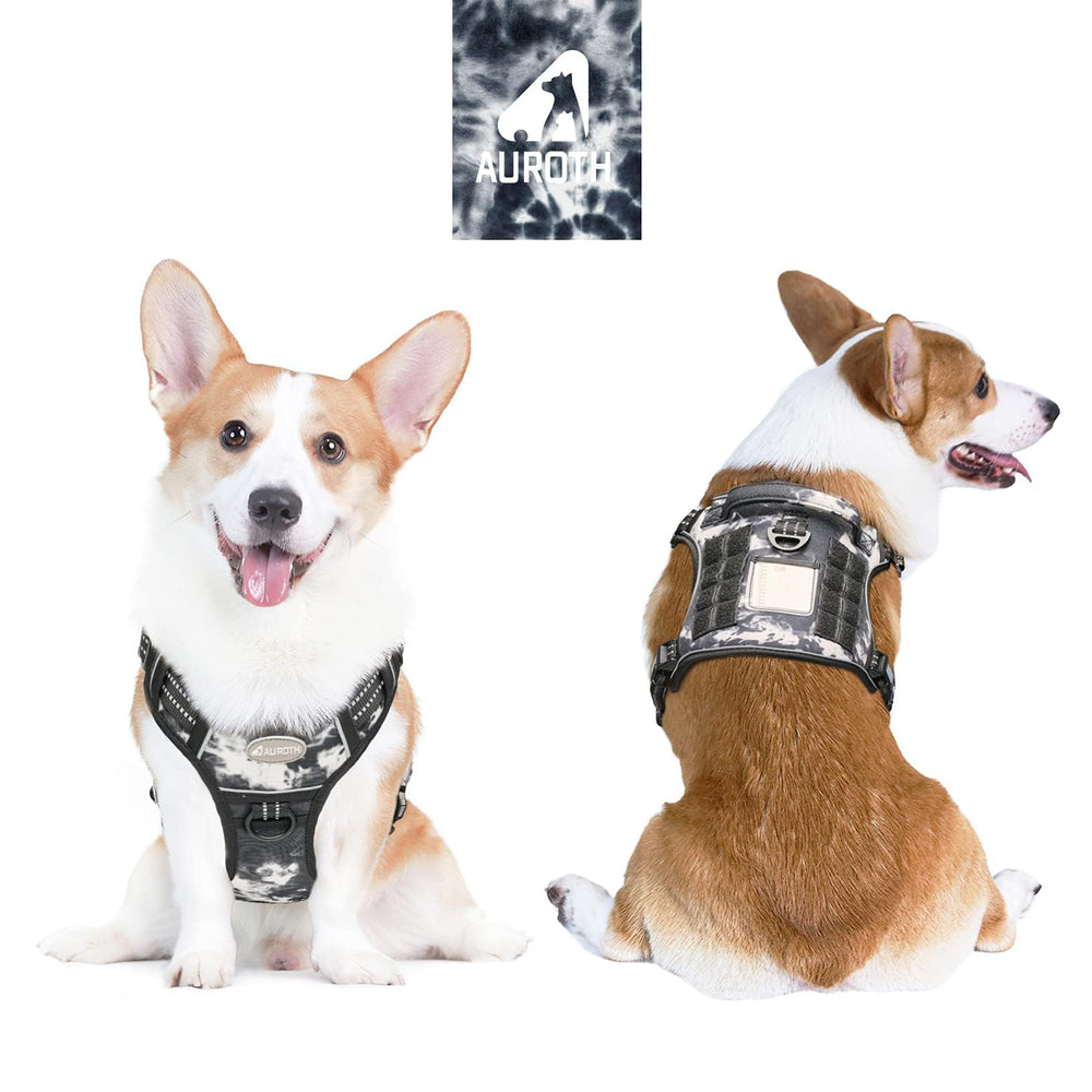 AUROTH Tactical Dog Harness back-clip ideal for casual walks and jogging.