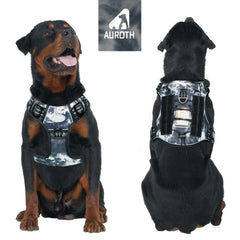 AUROTH Tactical Dog Harness back view highlighting dual leash points