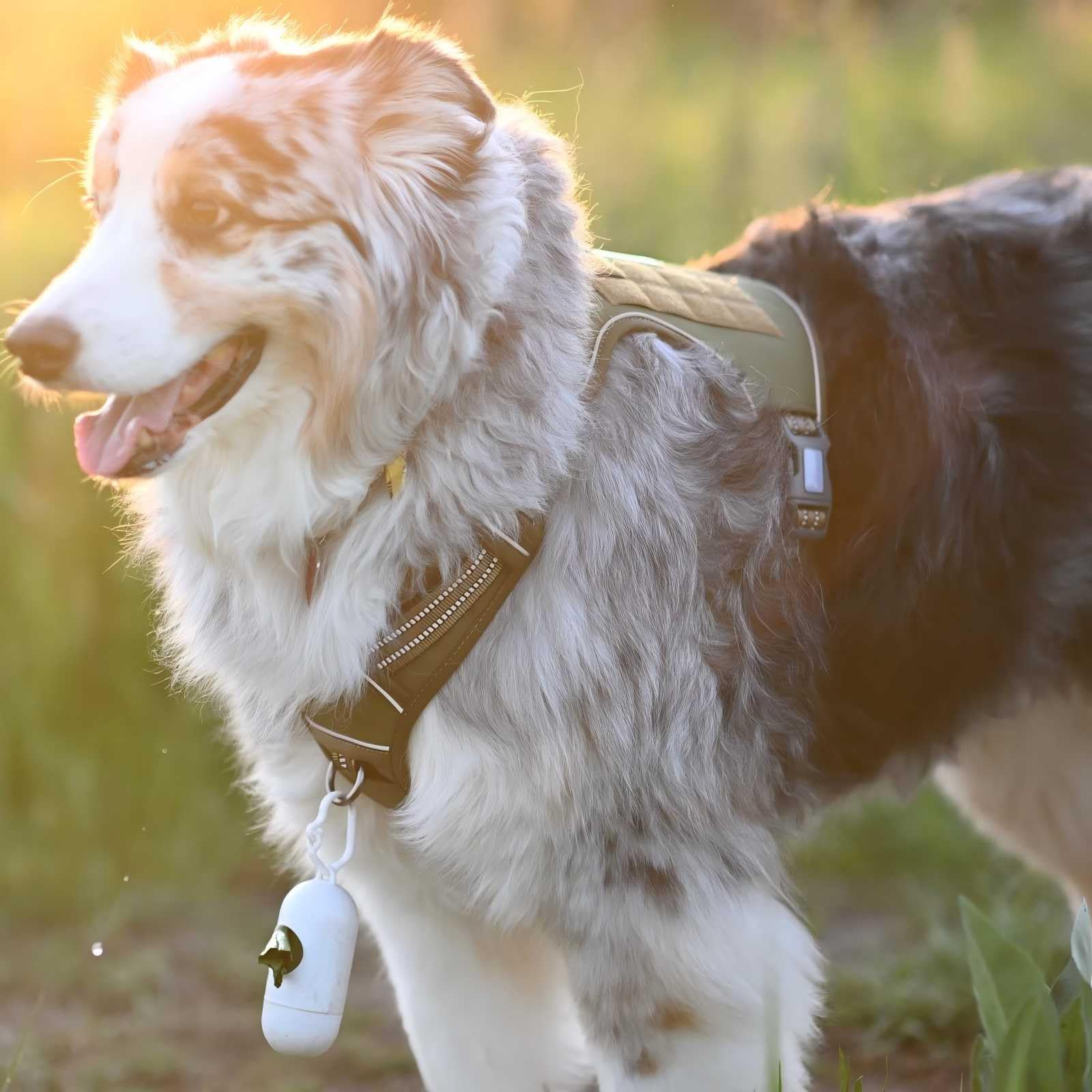 AUROTH Tactical Dog Harness breathable air mesh close-up for comfort during activity.