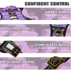 AUROTH Tactical Dog Harness durable nylon stitching withstands rugged use