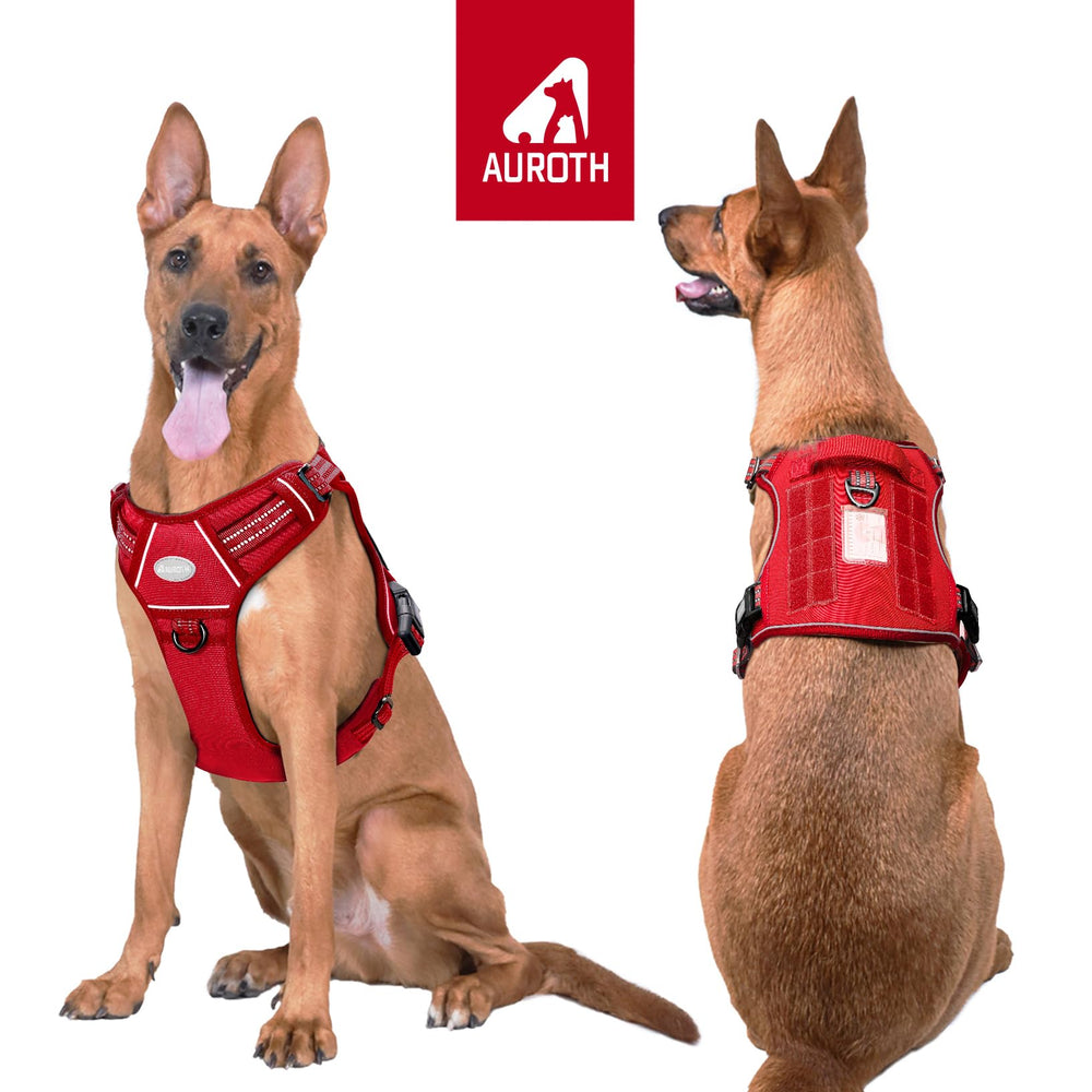 AUROTH Tactical Dog Harness ID badge BEST FRIEND emphasizes service-ready use