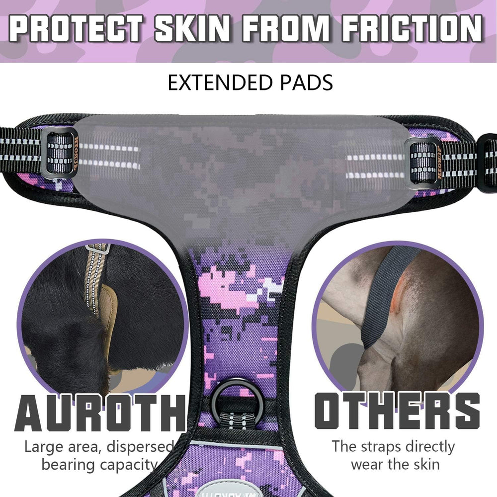 AUROTH Tactical Dog Harness Molle system for carrying gear and patches