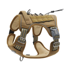 AUROTH tactical dog harness with small-dog adjustment buckles for quick on/off.