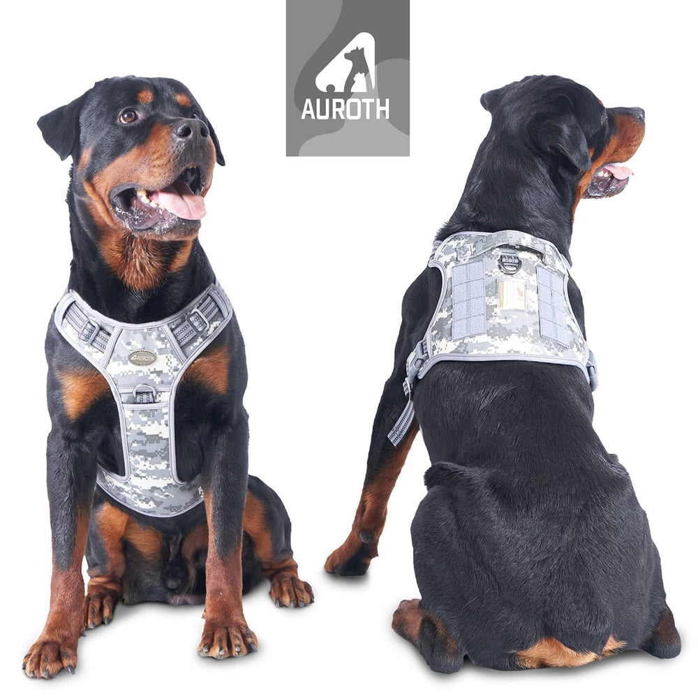 Auroth tactical dog training harness back clip ideal for everyday walks