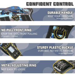 AUROTH tactical dog harness molle system for gear carrying water and toys