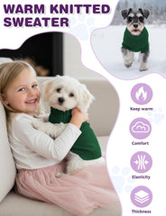 AURUZA dog sweater pullover demonstrates easy-on-off design for quick, stress-free dressing.