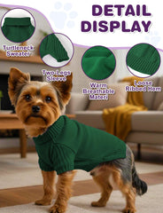 AURUZA dog sweater neck-chest-wrap keeps neck and chest warm during chilly walks.