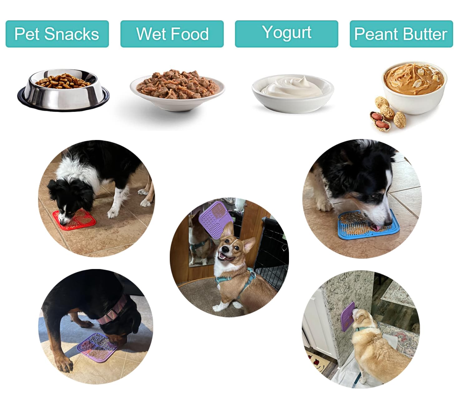 AUSINCERE 4-pack lick mats ready for multiple pets.