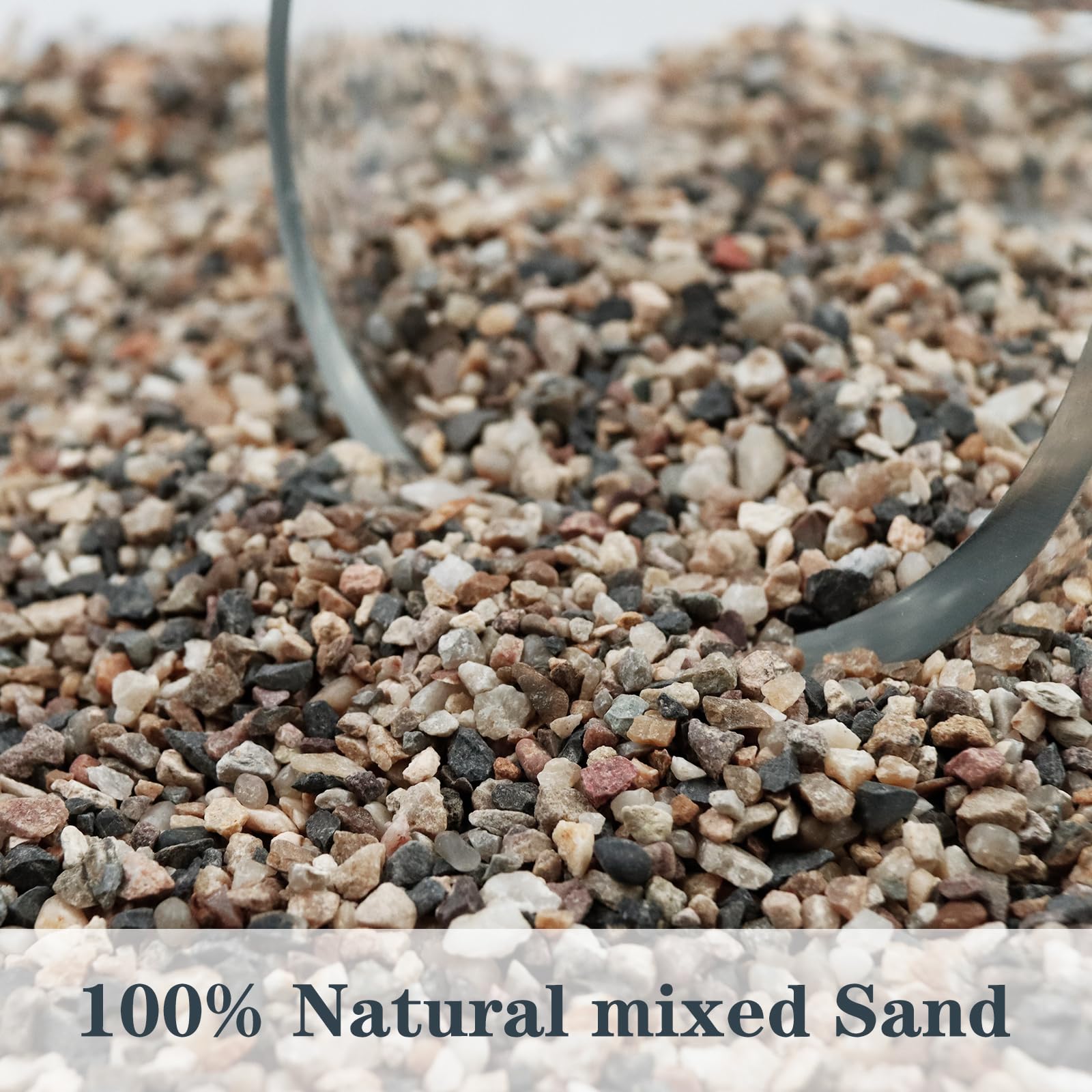 Ausluru sand in a landscaping scene providing decorative earth-toned accents.
