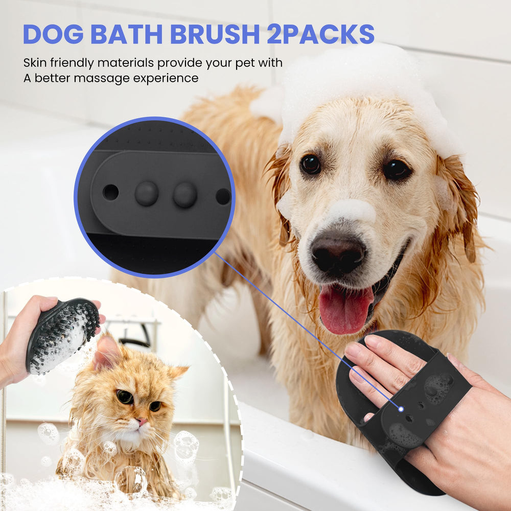 AUSRKI ergonomic non-slip handle promotes comfortable longer grooming sessions.