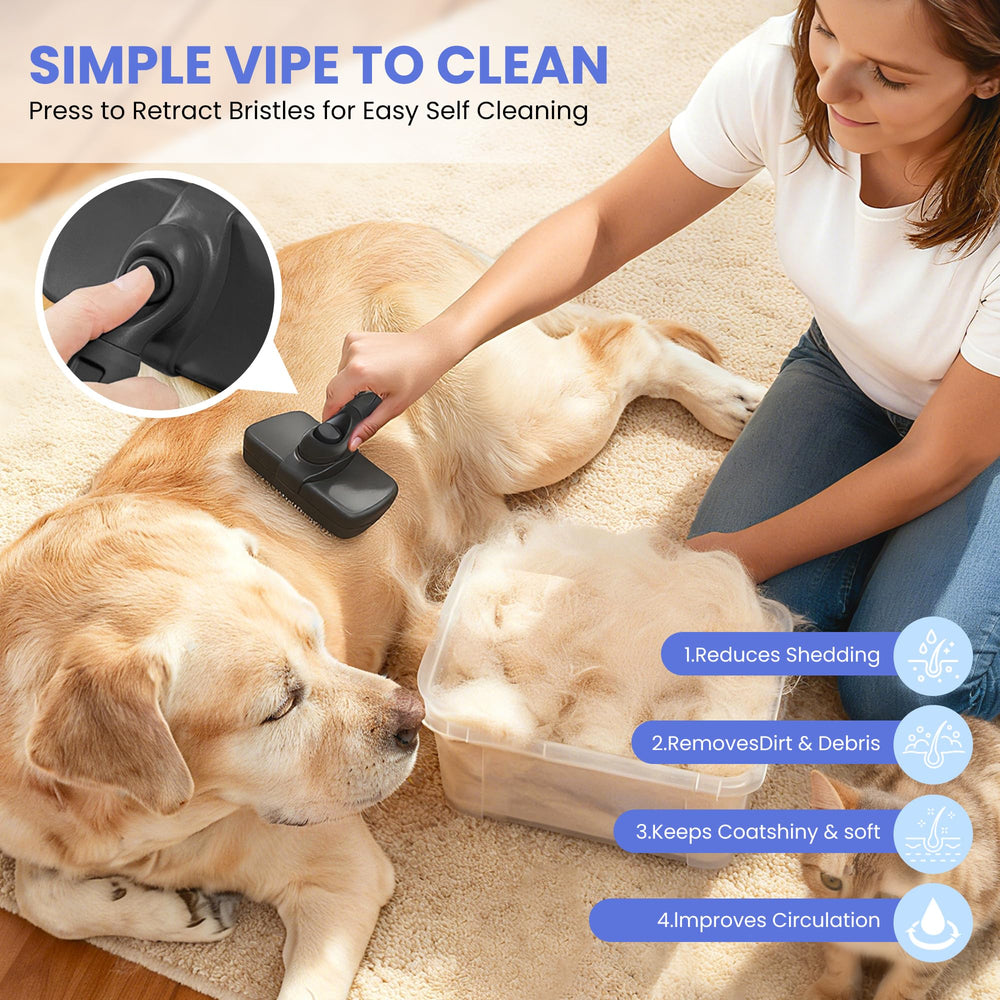 AUSRKI pets grooming session in use showcases ease and bonding potential.