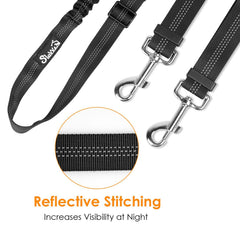 AUTOWT adjustable-length buckle demonstrates 18–24 inch leash setup.