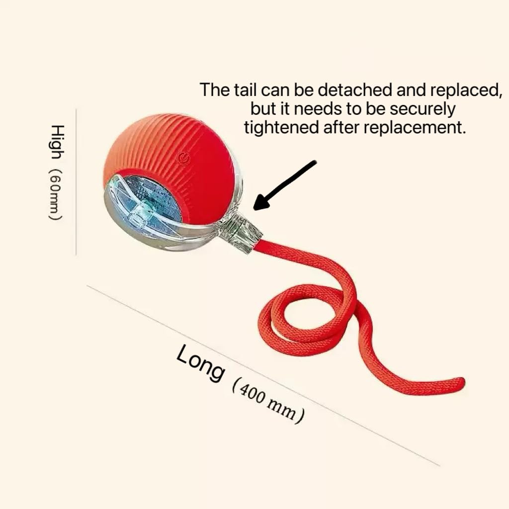 AUTRETY rope-space ball supports grabbing and light tugging