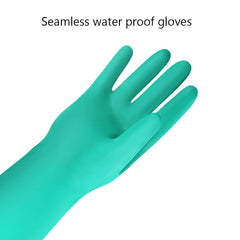 AUTSEEYS Aquarium Gloves close-up of thickened nitrile texture for reliable waterproof performance.