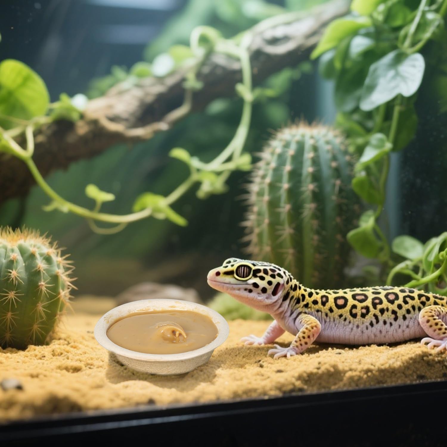 AUTSEEYS 100-pack ensures fresh cups for regular terrarium meals