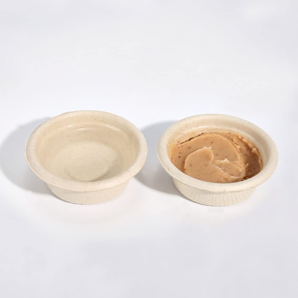 AUTSEEYS plant fiber cups show sustainable material for small reptile meals.