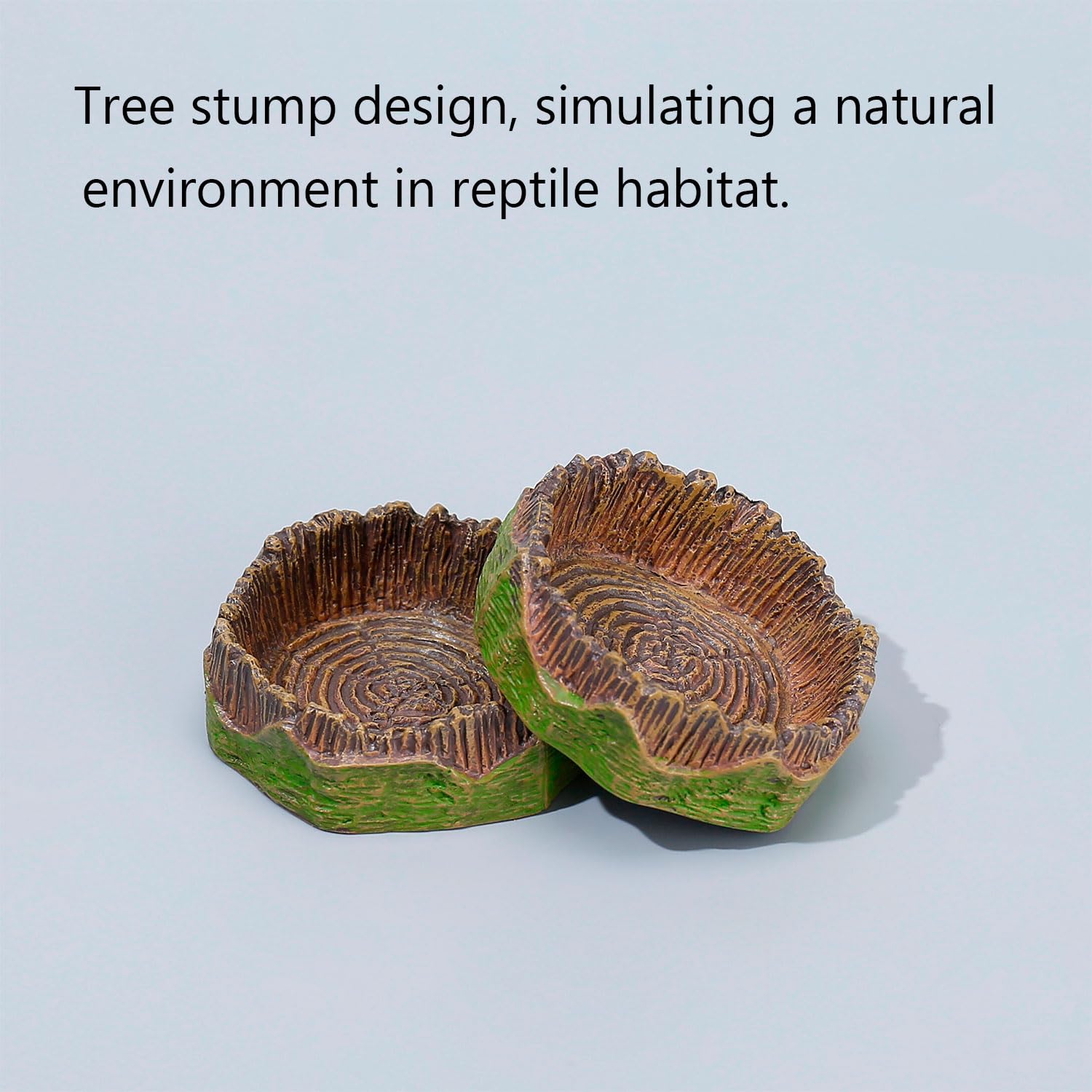 AUTSEEYS water dish for reptiles low-profile bowl minimizes spills and mess.