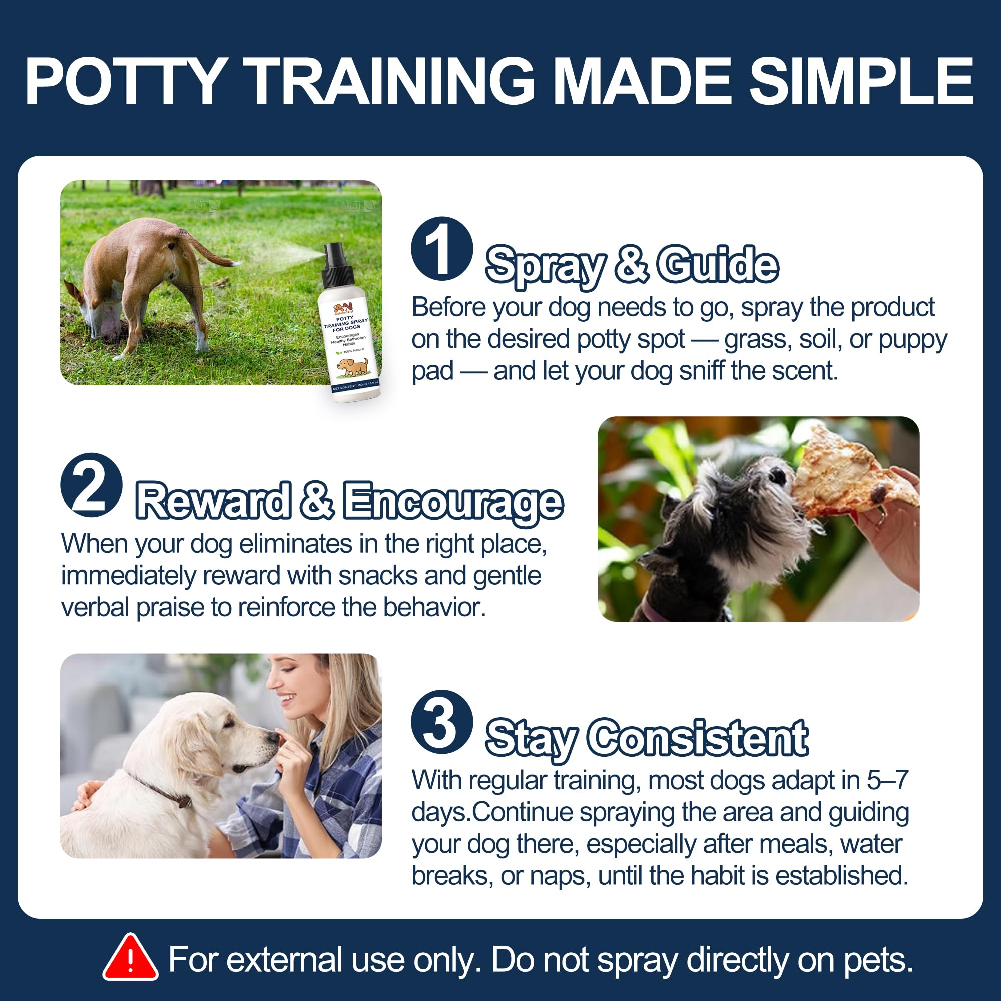 AutumnNest lawn and patio potty area spray for outdoor training
