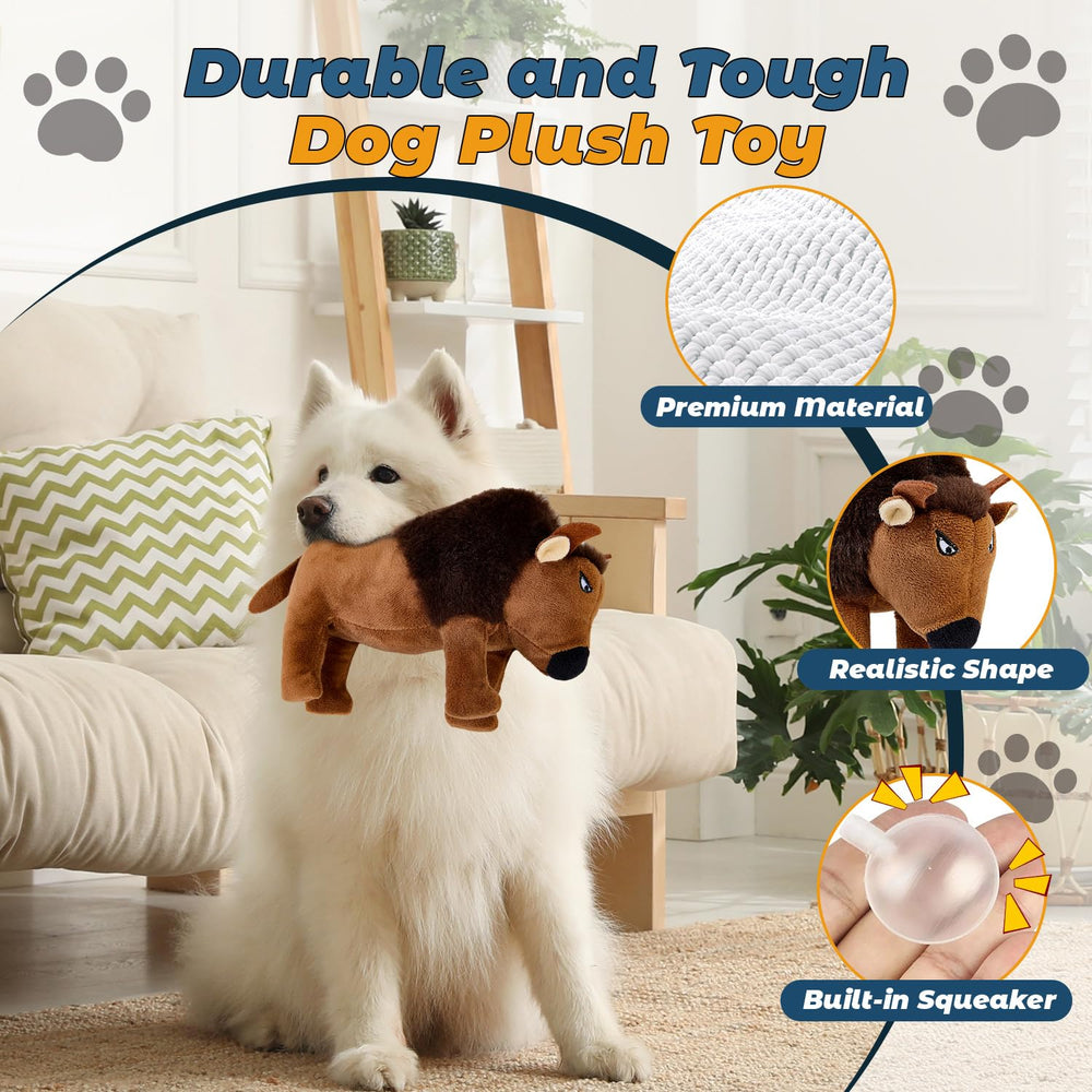 Auvitaya durable dog toy closeup of reinforced stitching for long-lasting play.