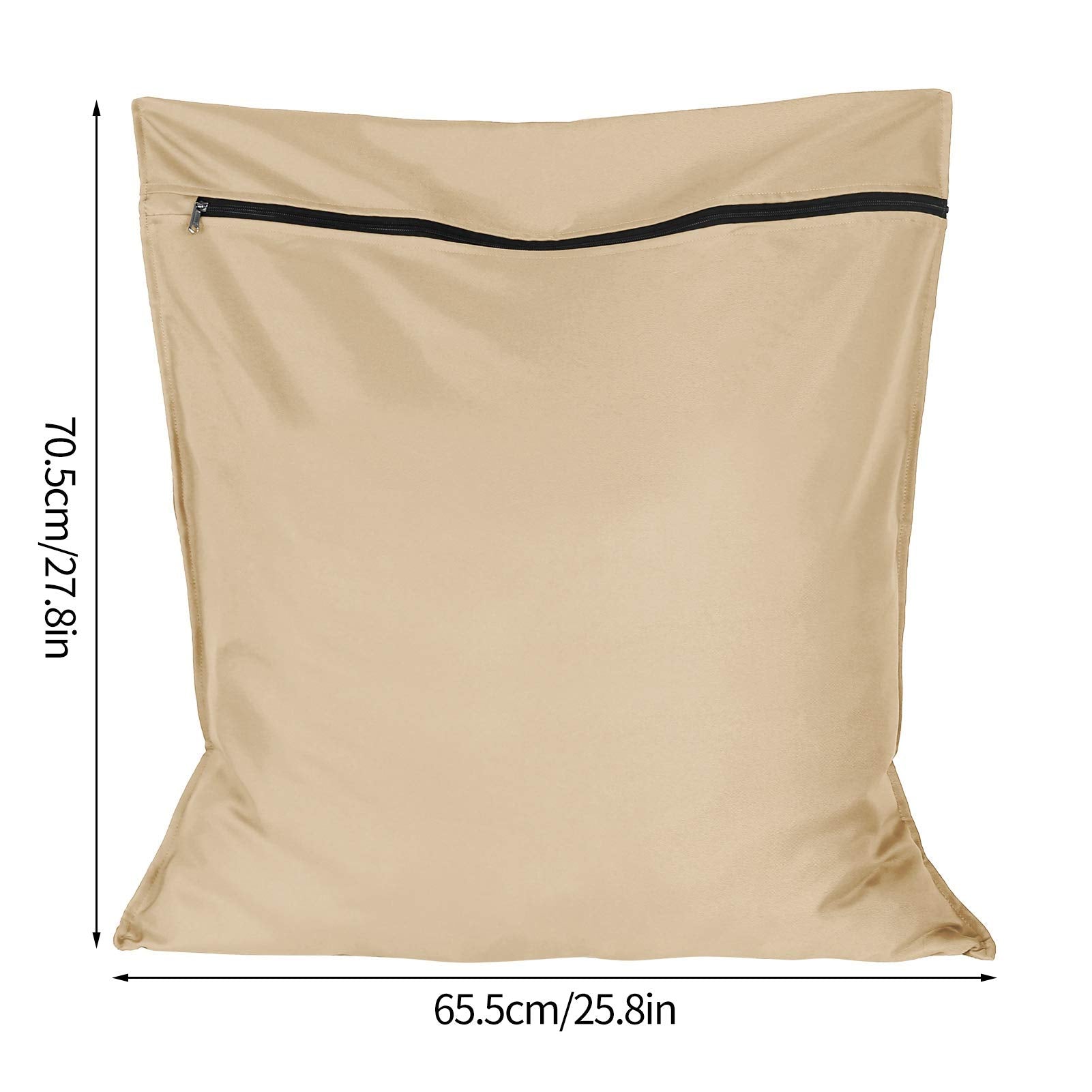 AUXSOUL 65x70 cm large laundry bag demonstrates ample capacity for bulky pet items.
