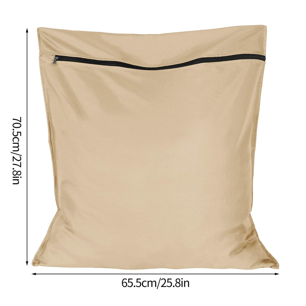 AUXSOUL 65x70 cm large laundry bag demonstrates ample capacity for bulky pet items.