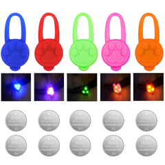 Avando dog collar light red color for nighttime visibility