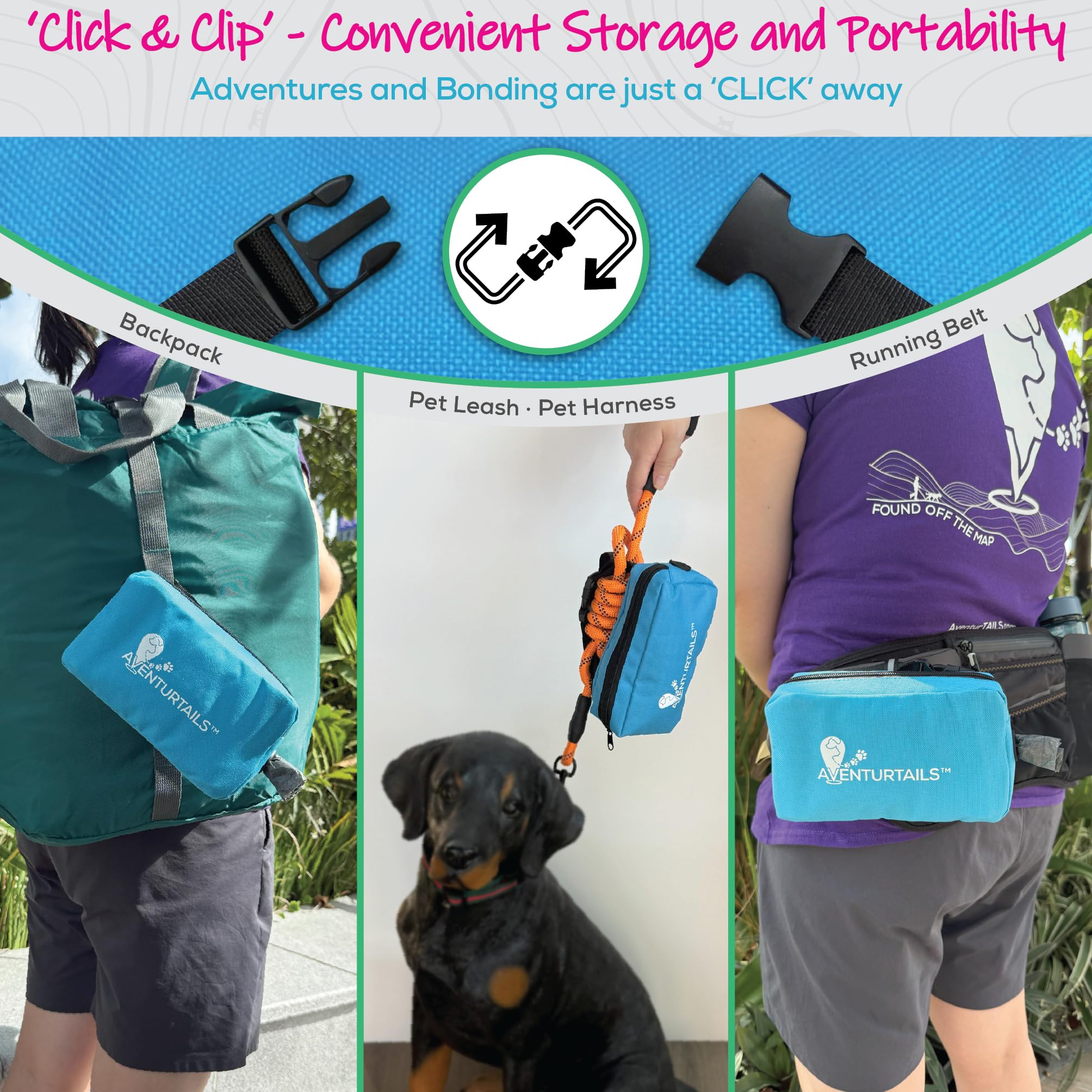 AVENTURTAILS durable oxford fabric resists wear and weather