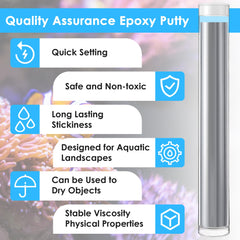 Avenuebool aquarium glue gray-black, bonds coral and rock for sturdy aquascapes.