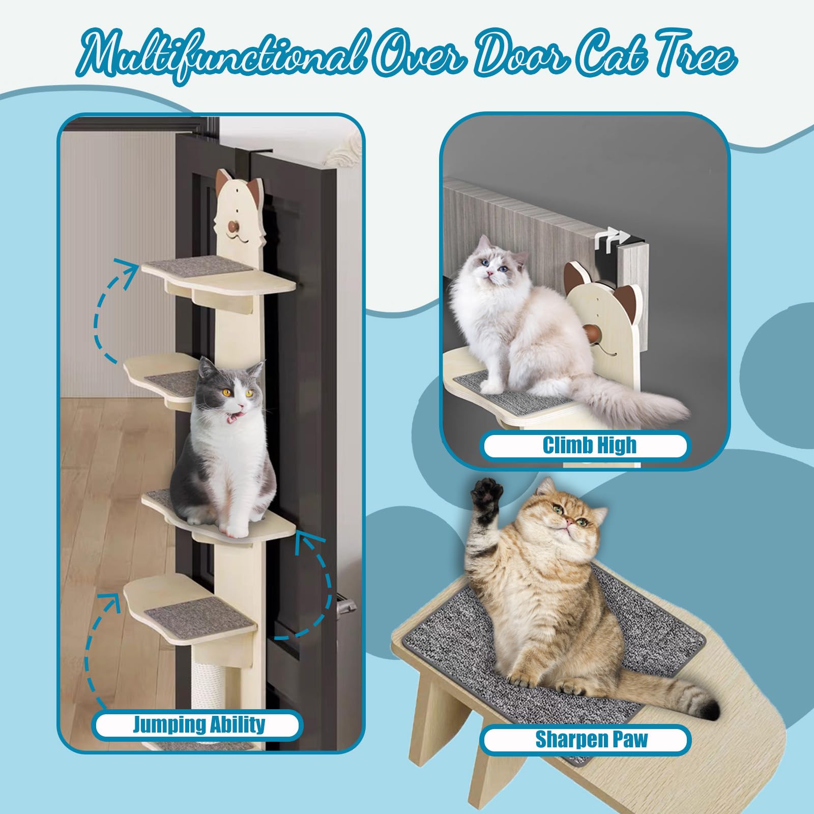 AVIF kitten scratching post with bell ball invites play while protecting furniture