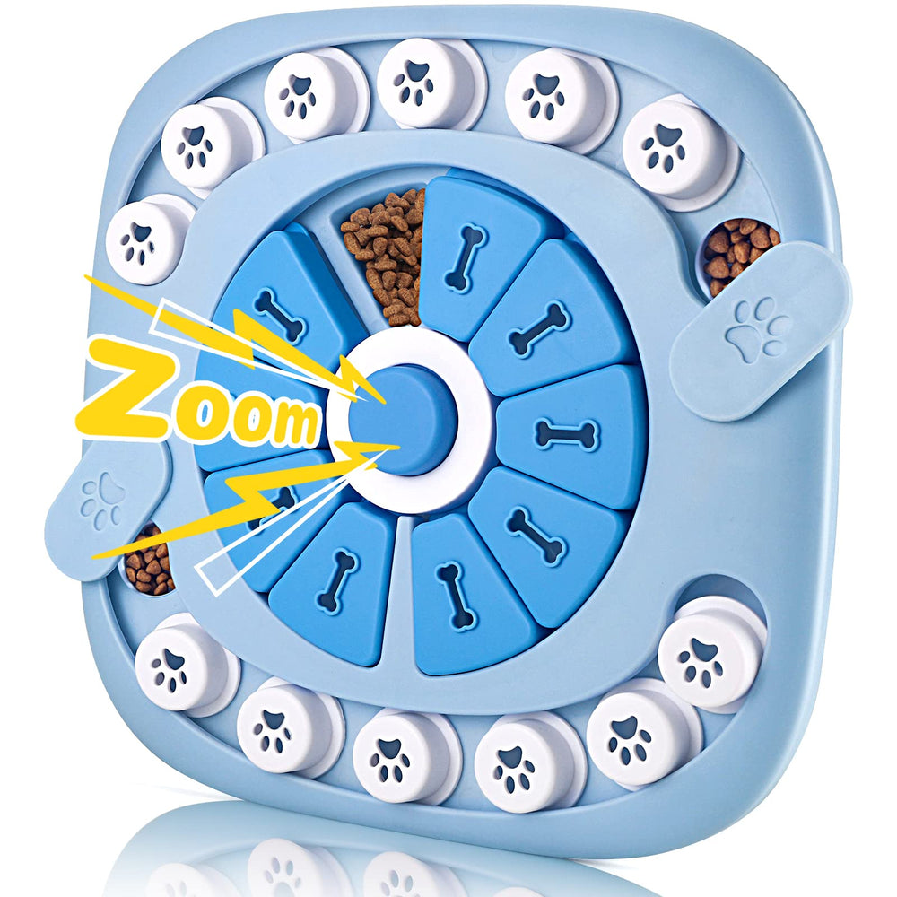 AVOAR Puzzle Feeder blue packaging highlights enrichment for dogs.