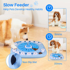 AVOAR Puzzle Feeder slider interaction promotes slow feeding and problem solving.