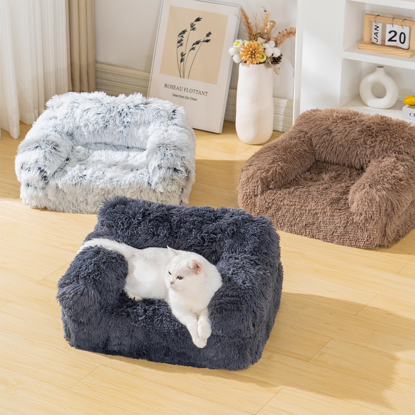 Avont Cat Couch Sofa Bed removable cover demonstrates easy cleaning and refresh