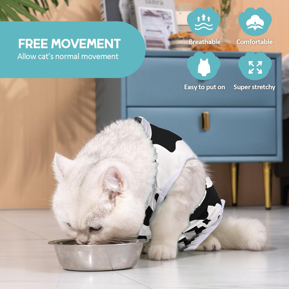 Avont Cat Recovery Suit back Velcro fasteners provide easy removal and wound protection