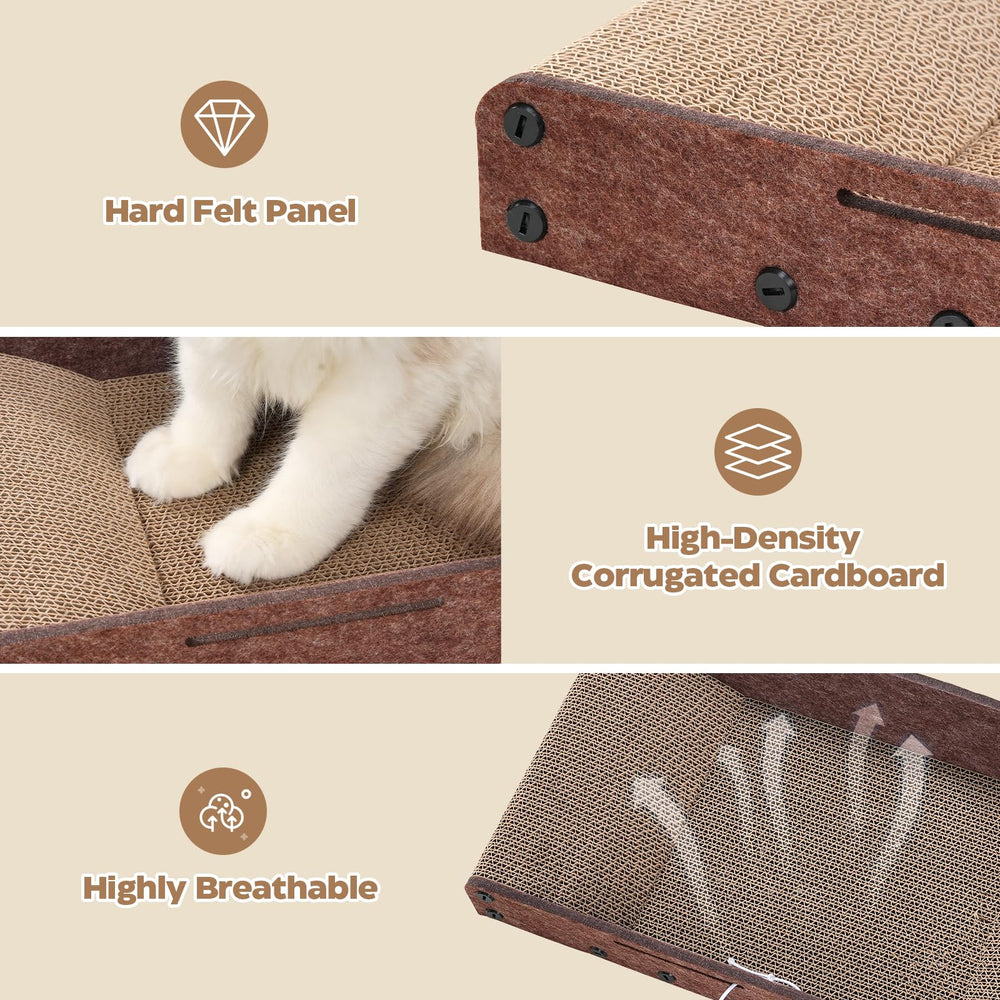 Avont Cat Scratcher Set multi-cat use suits households with multiple felines.