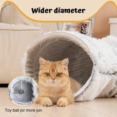 Avont tunnel offers 30cm diameter and 100cm circle for roomy feline comfort.