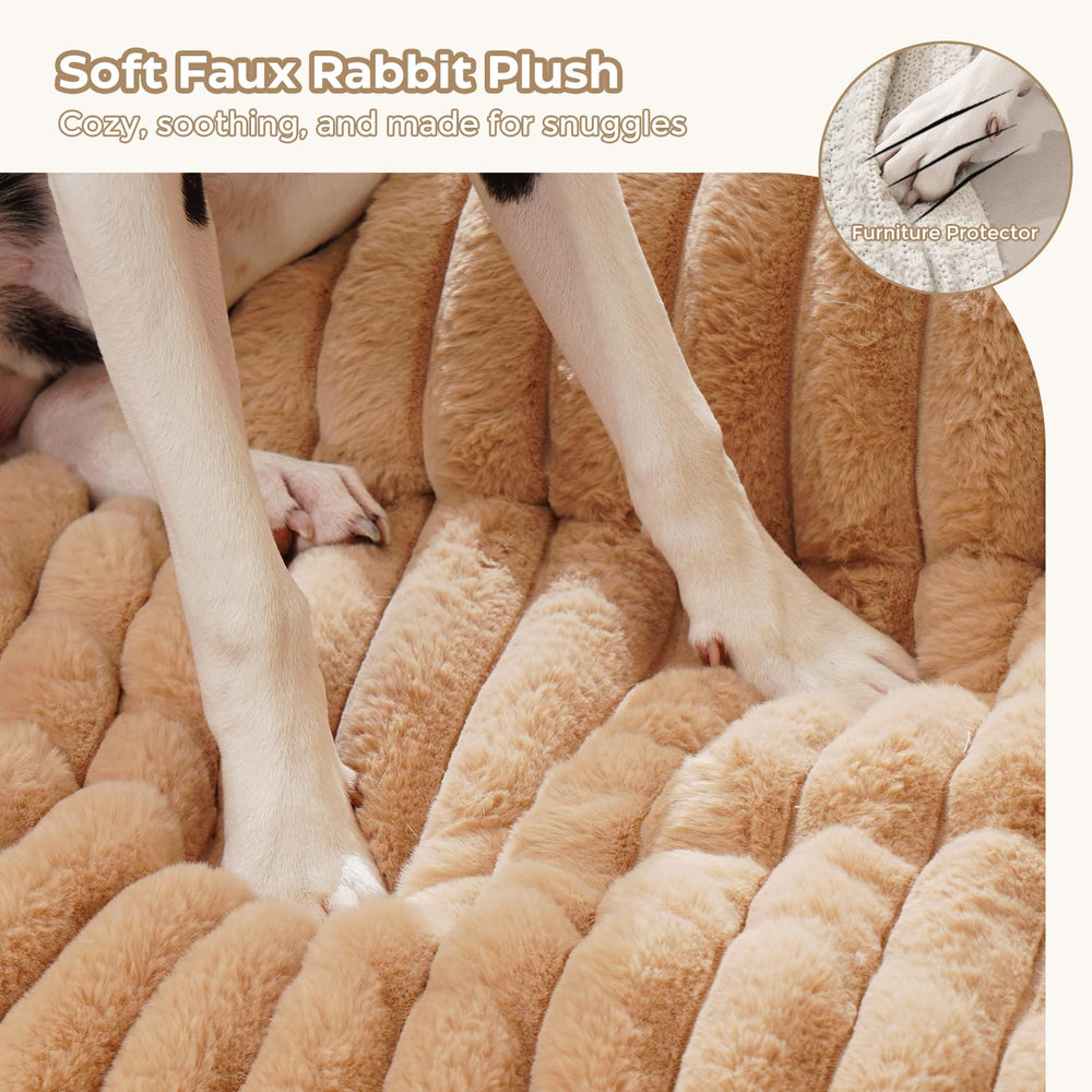 Avont dog bed mat raised sides provide supportive cuddling for calmer naps.
