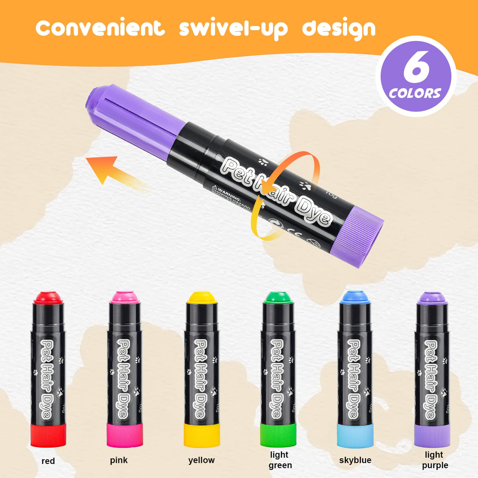 Avont dog hair dye big nib with swivel-up design for easy large-area coloring.