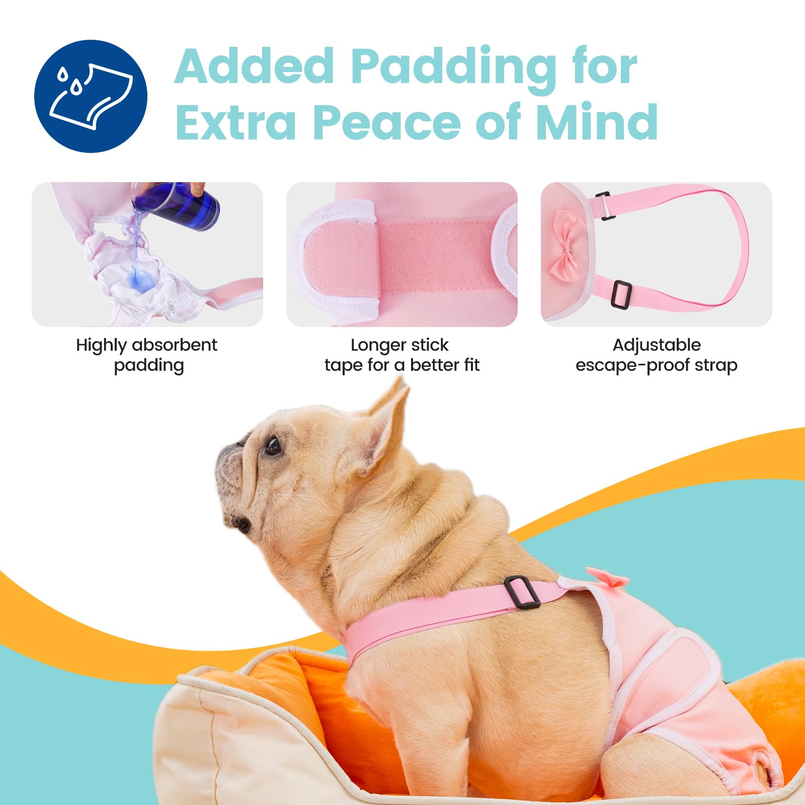 Avont adjustable straps close-up, secure hips and prevent slipping.