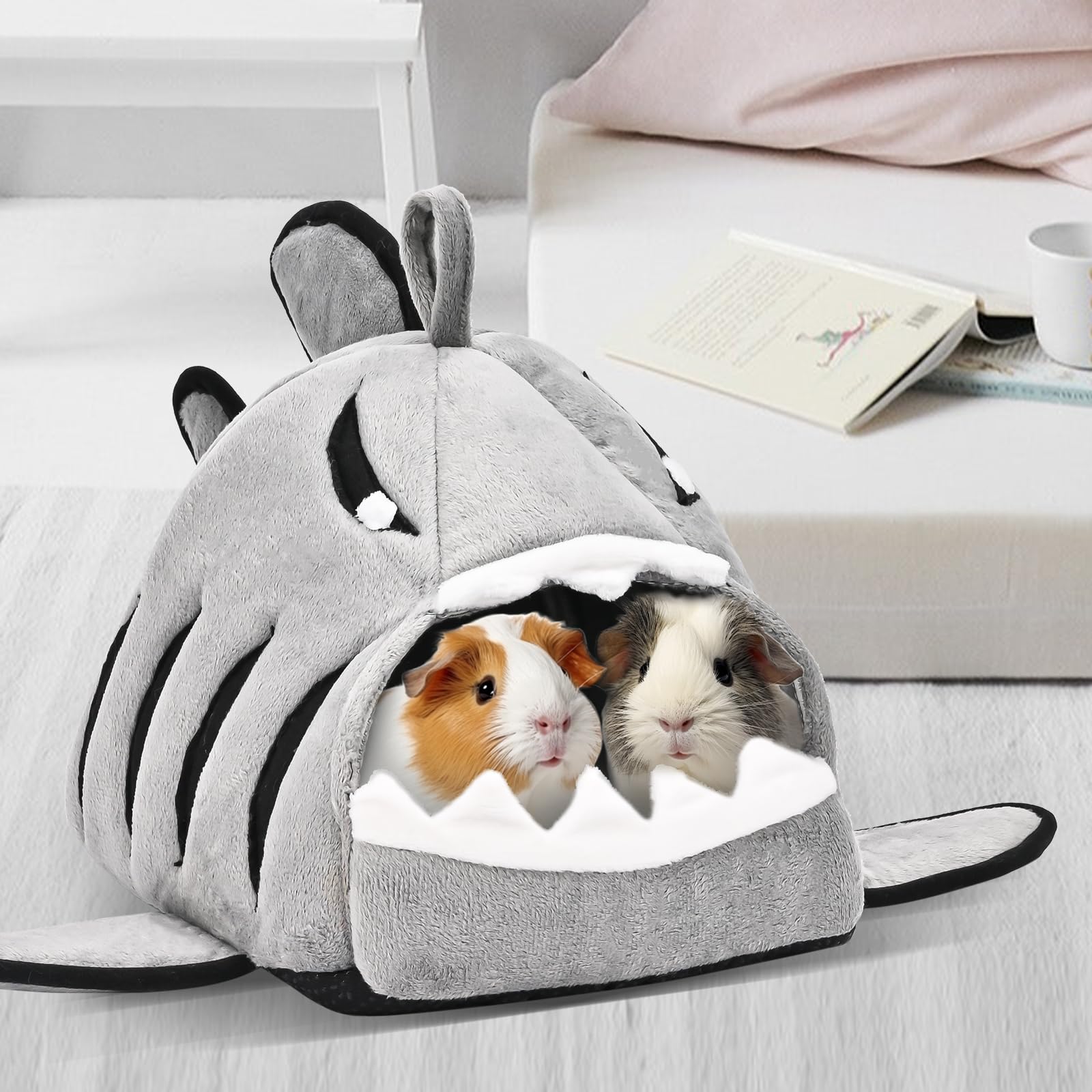 Avont durable velour guinea pig bed house for year-round comfort