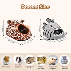 Avont guinea pig bed house with washable removable pad for easy cleaning