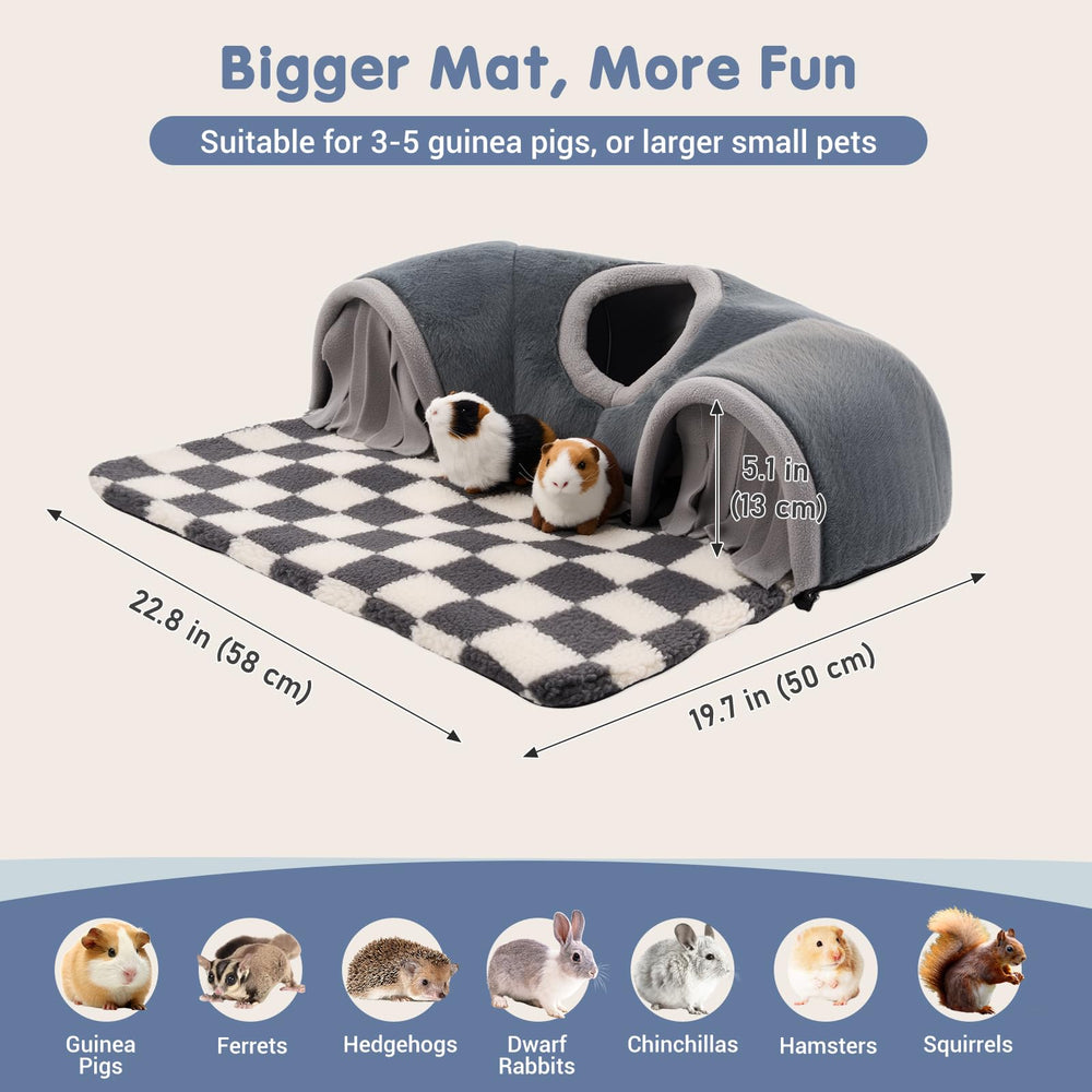 Avont Guinea Pig Hideout Tunnel dimensions 22.83 x 21.65 x 7.87 inches suit multiple small pets