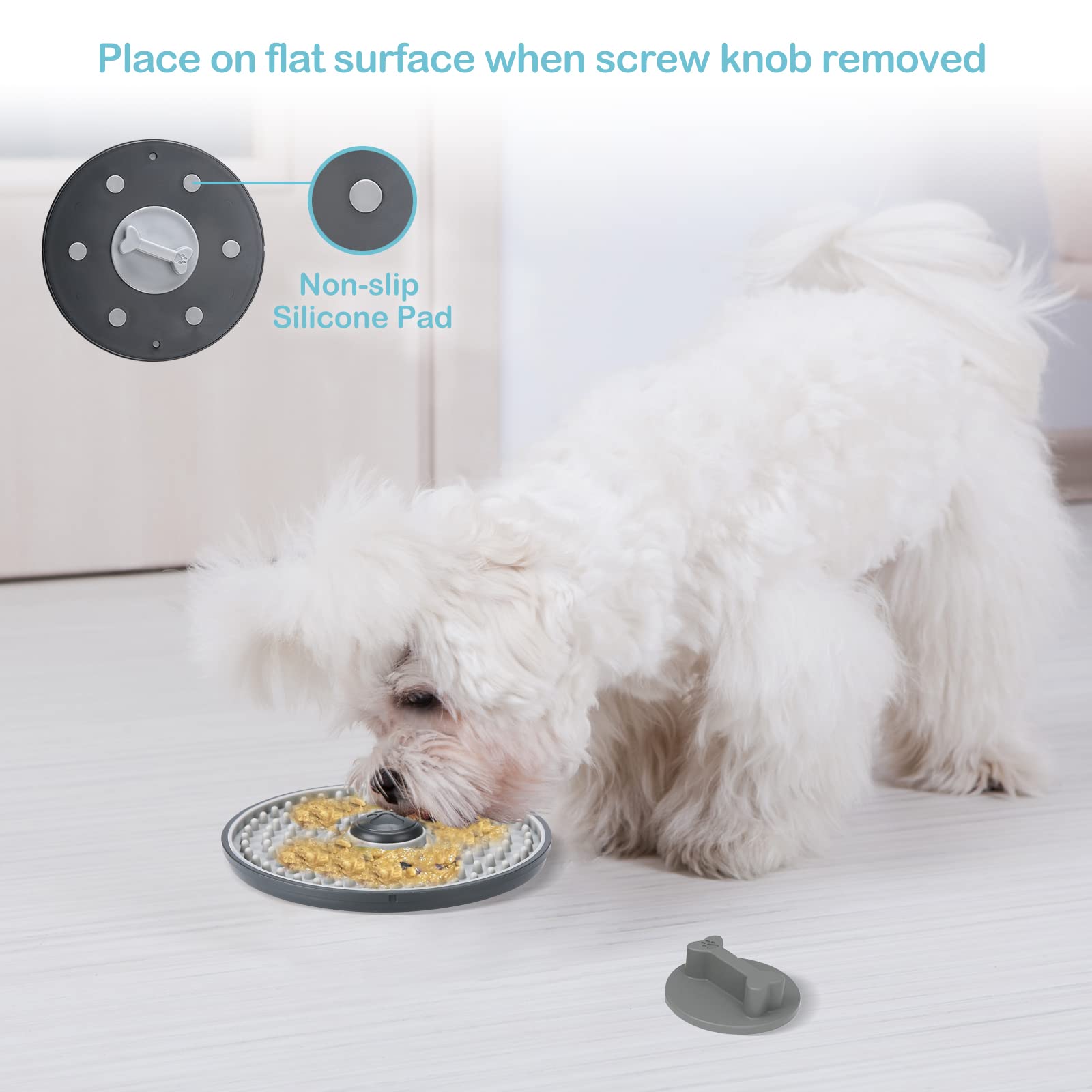 Avont Lick Mat freezer friendly for frozen treats and extended playtime.
