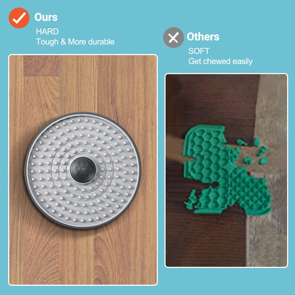 Avont Lick Mat non-toxic and shatter resistant materials for safety.